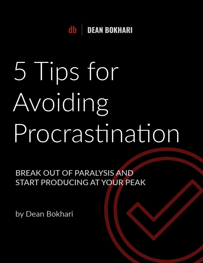 Book-5-Tips-for-Avoiding-Procrastination-by-Dean-Bokhari