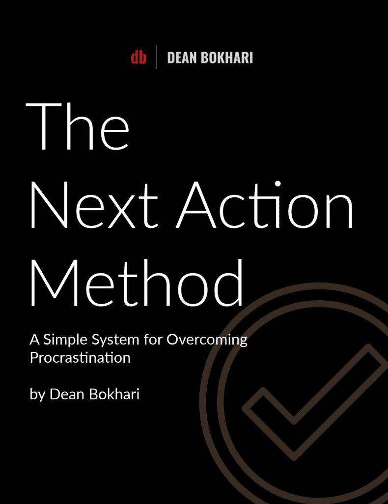 Book_Cover_of_The_Next_Action_Method_by_Dean_Bokhari